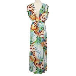 Lenny Niemeyer Feather Print Kaftan Swim‎ Cover